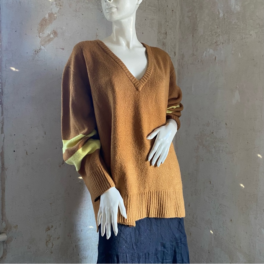 Oversized V Neck Sweater NWOT